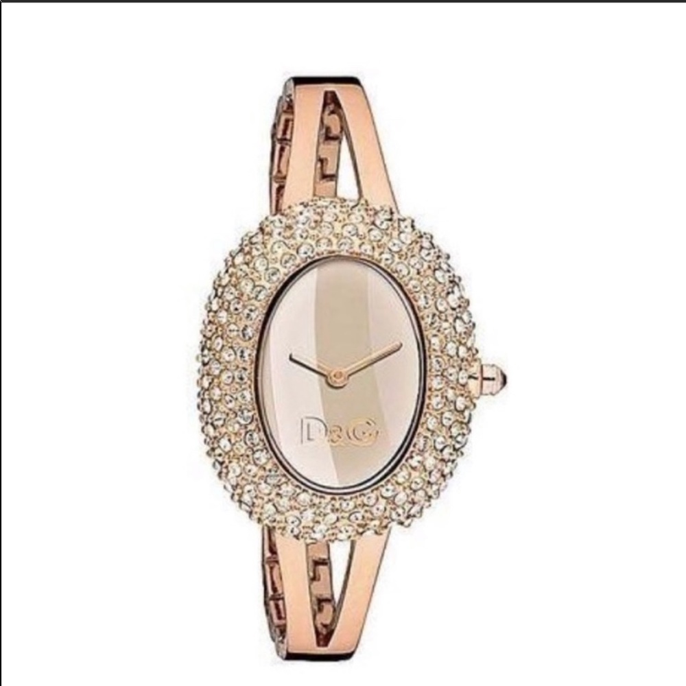 D&G rose gold plated watch